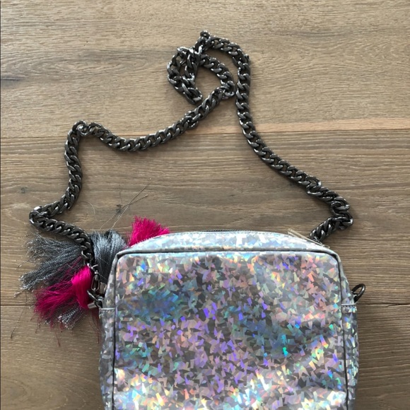 Silver iridescent shoulder bag - Picture 3 of 7